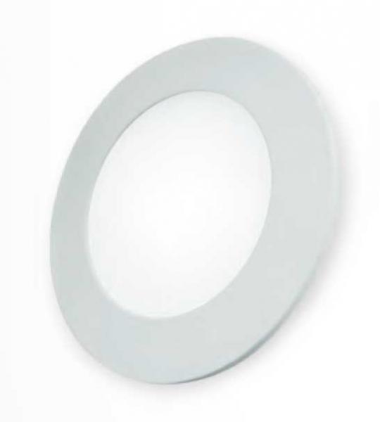 Panel de embutir ultradelgado redondo luz día 12W